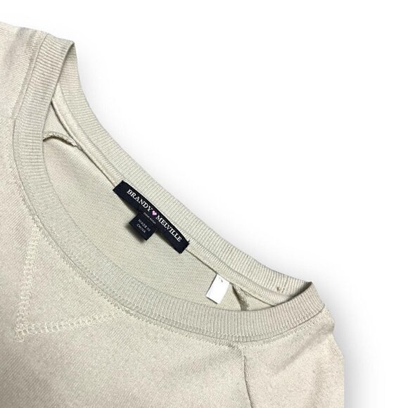 Brandy Melville Soft Stretch Wide Neck Designer Sweater - Picture 2 of 4